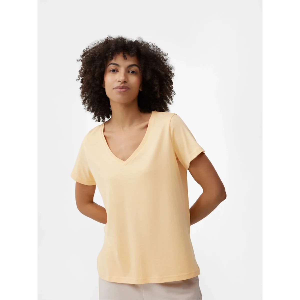 Dámské tričko s krátkým rukávem 4F TSHIRT F342-73S-LIGHT LEMON · záber 2