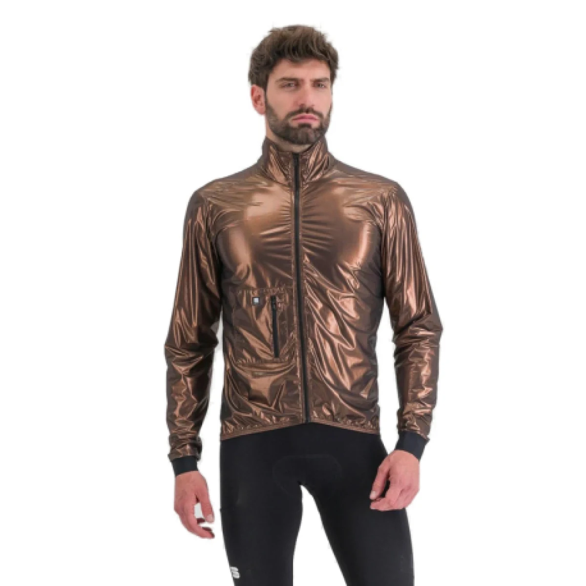Pánská cyklistická bunda SPORTFUL Giara packable jacket, metal bronze · záber 1