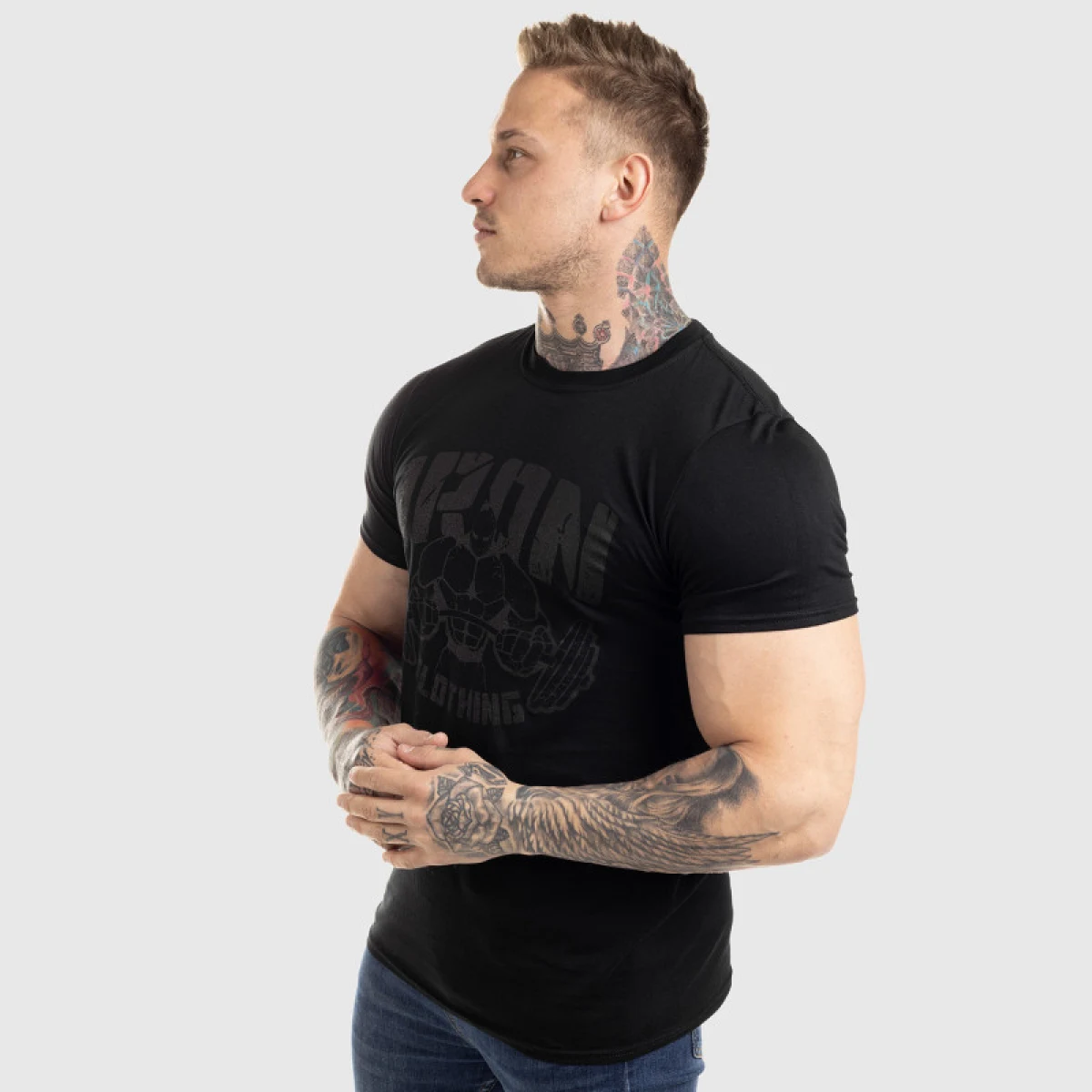 UltraSoft tričko IRON MAN, black on black · záber 3