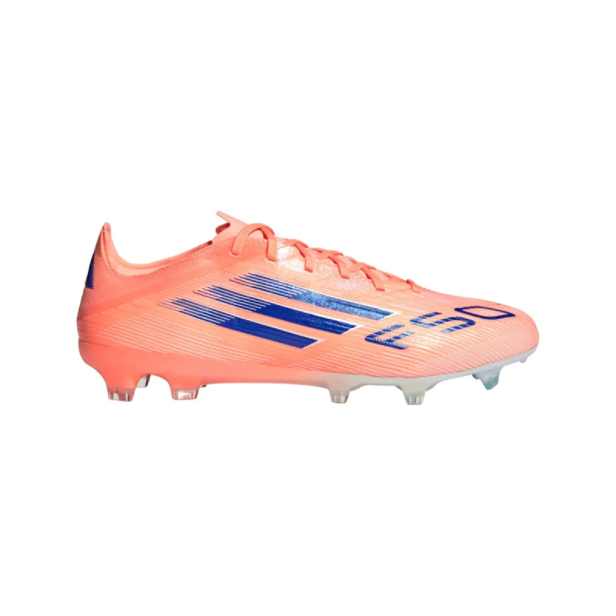 Pánske futbalové kopačky outdoorové ADIDAS F50 Pro M FG beam orange lucid blue cloud white · záber 2