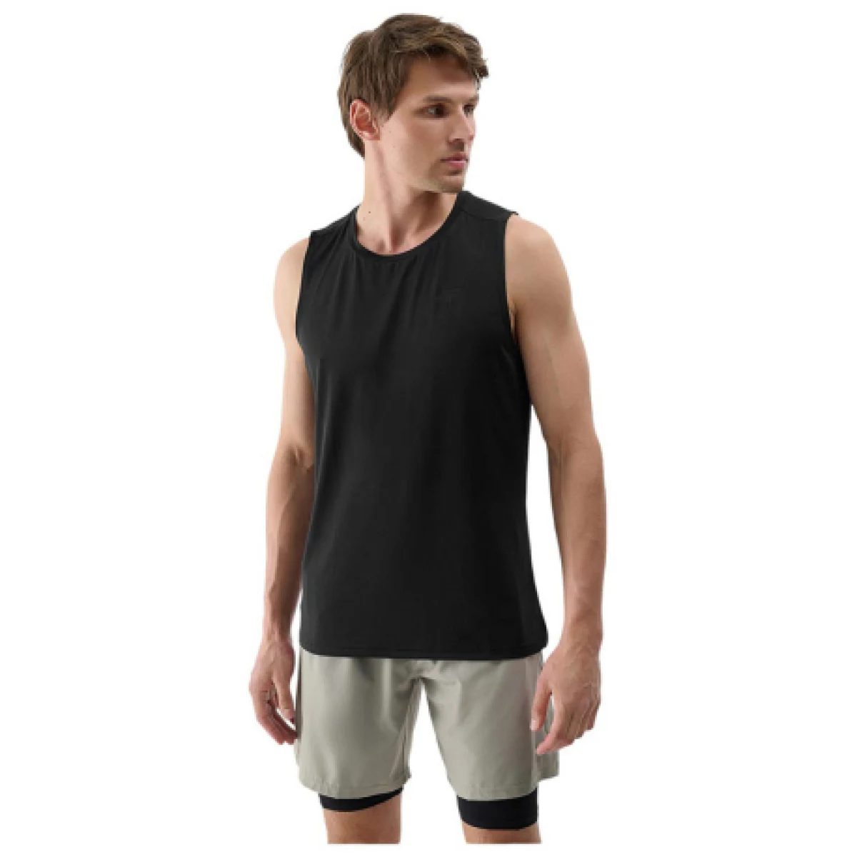 Pánske tréningové tielko 4F SLEEVELESS FNK M0744-20S-DEEP BLACK · záber 1