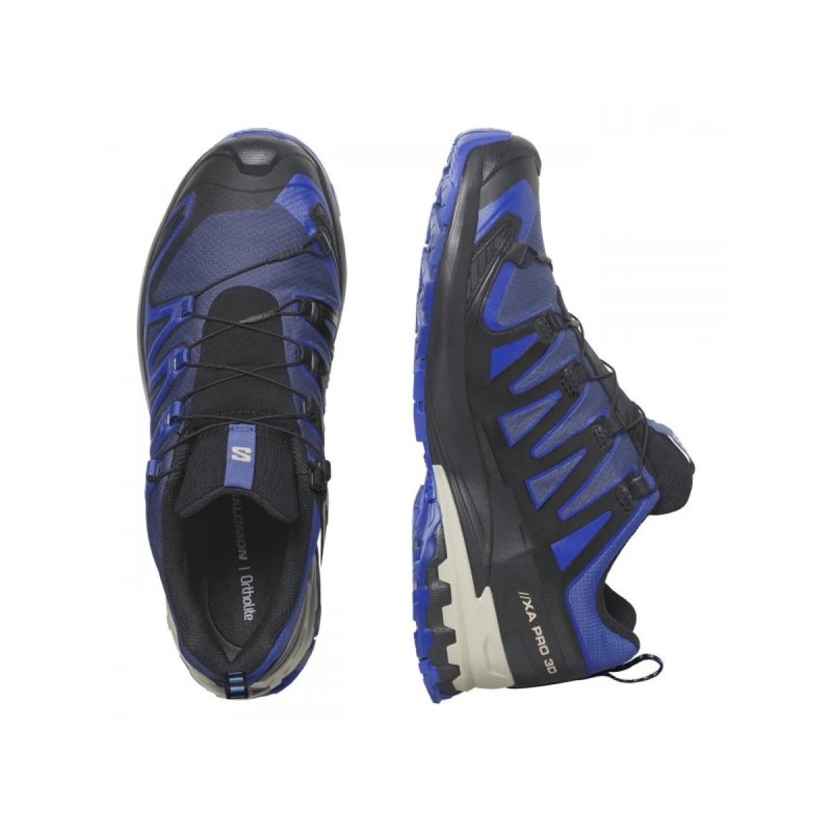 Pánská běžecká trailová obuv SALOMON XA Pro 3D V9 GTX blue print surf the web lapis blue · záber 3