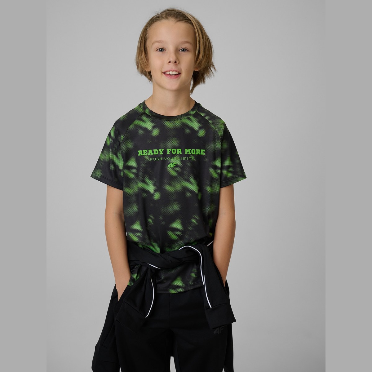 Športové tričko rýchloschnúce chlapčenské - multicolor · záber 3