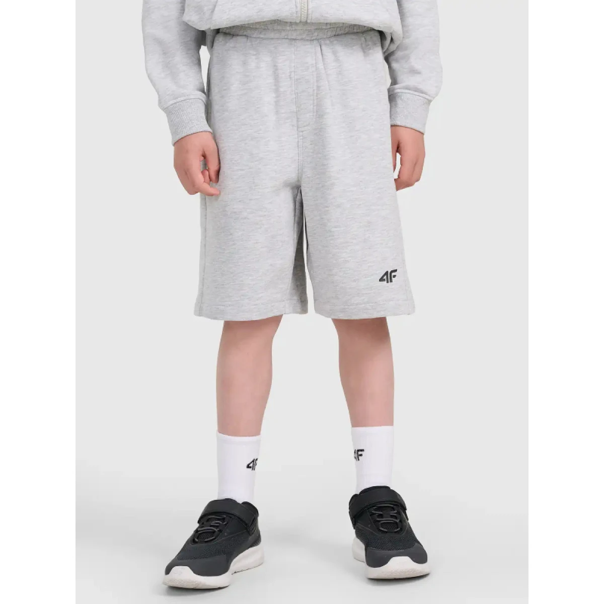Chlapčenské kraťasy 4F JUNIOR SHORTS CAS M784-25M-GREY MELANGE · záber 2