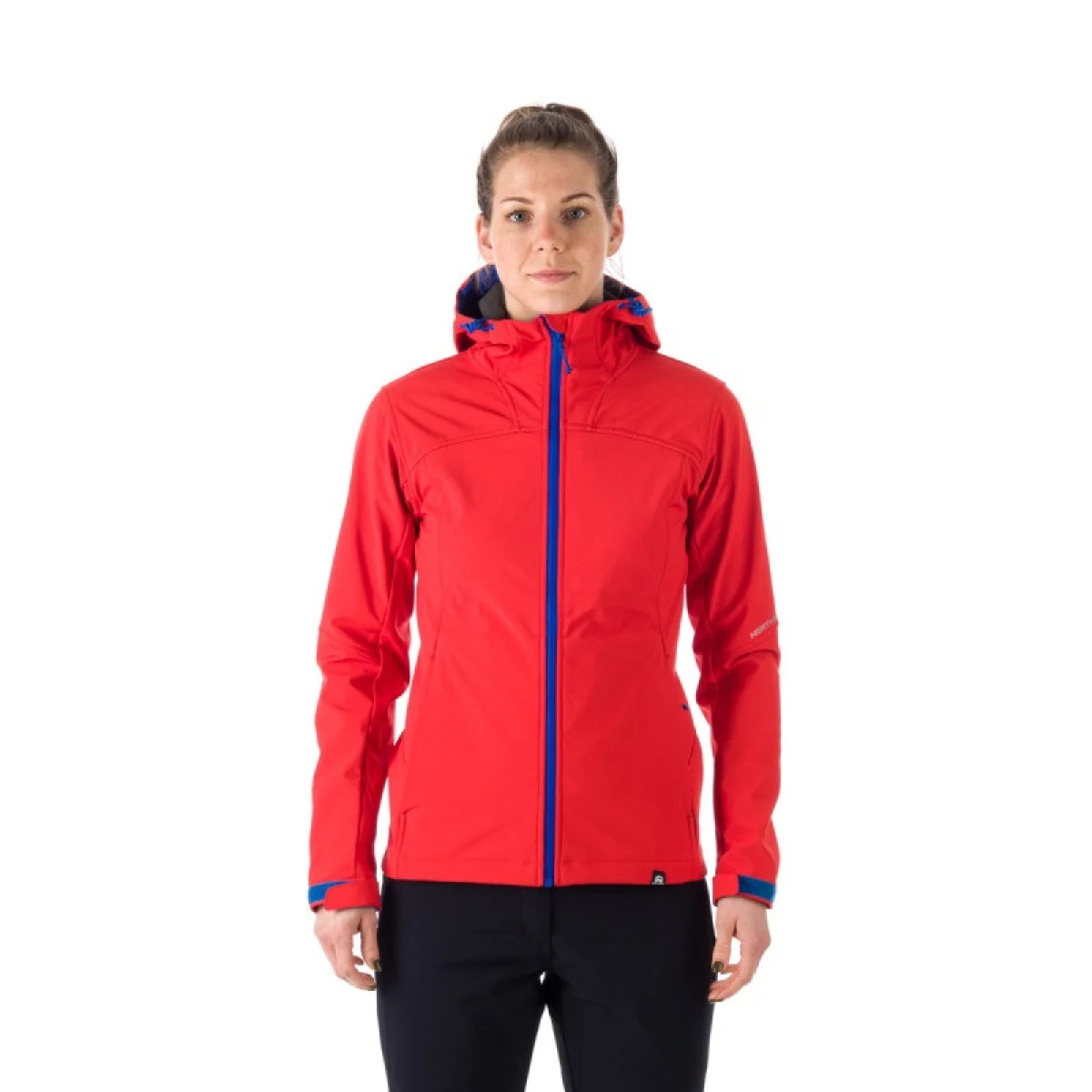 Dámská turistická softshellová bunda NORTHFINDER ASHLEE-360-red · záber 2