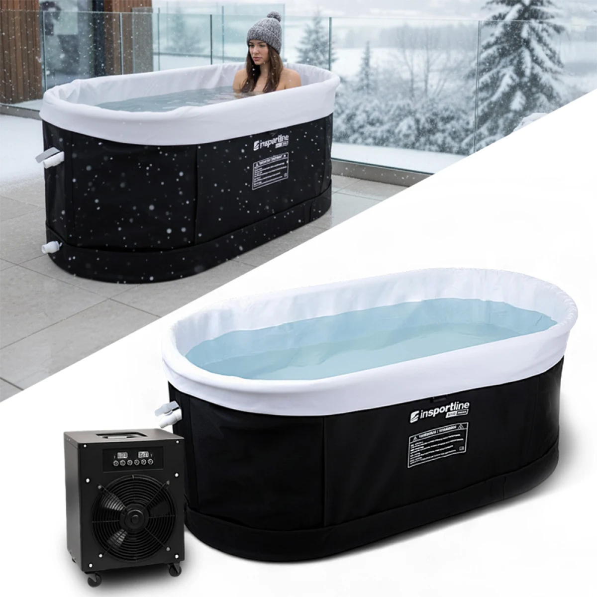 Prenosná otužovacia vaňa inSPORTline FrostPeace s termoregulačným systémom · záber 1