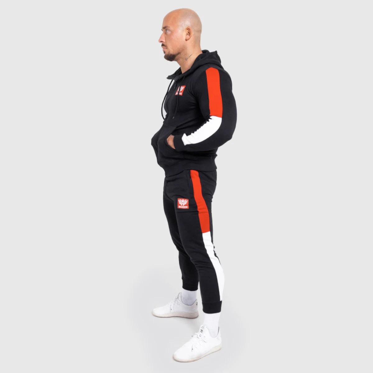 Pánska tepláková súprava Iron Aesthetics Tricolora, čierna · záber 12