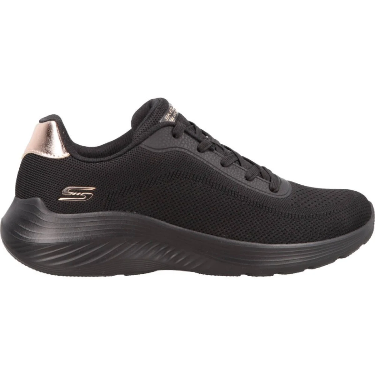 Dámska rekreačná obuv SKECHERS Bobs Squad Waves W black black · záber 3