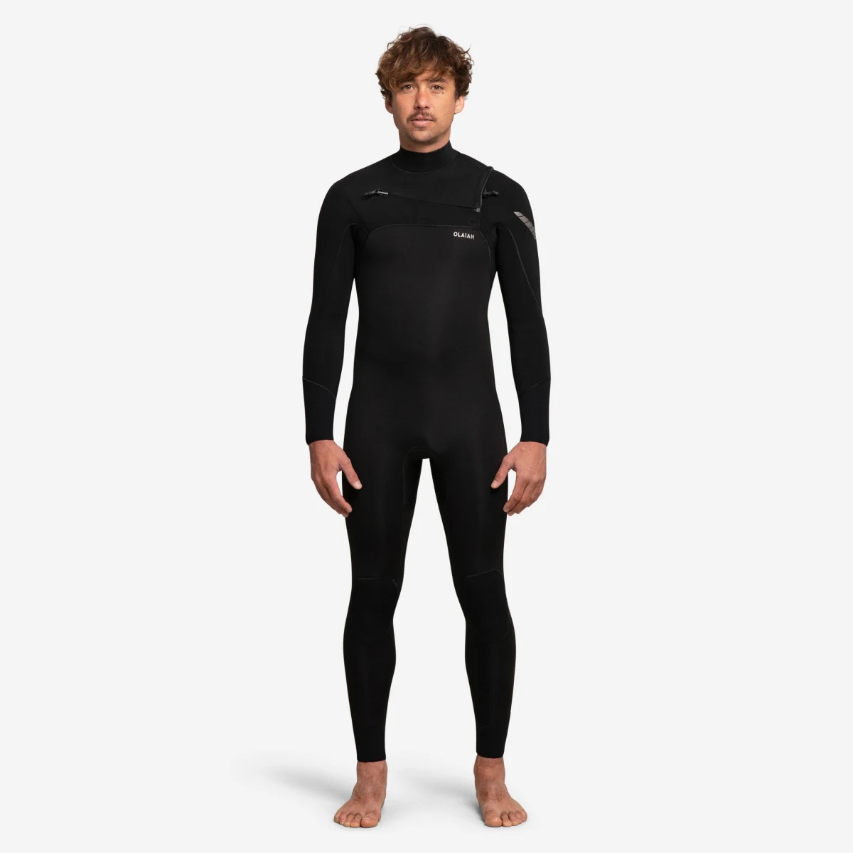 DECATHLON Pánsky neoprén 900 na surf 4/3 mm čierny M · záber 1