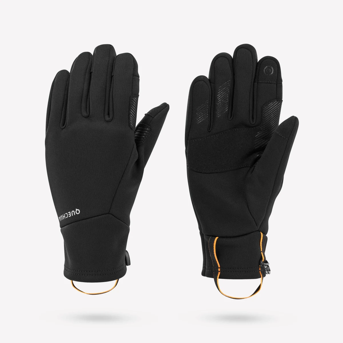 QUECHUA Detské dotykové rukavice HIKE500 6-14 r. čierne 14 rokov · záber 1