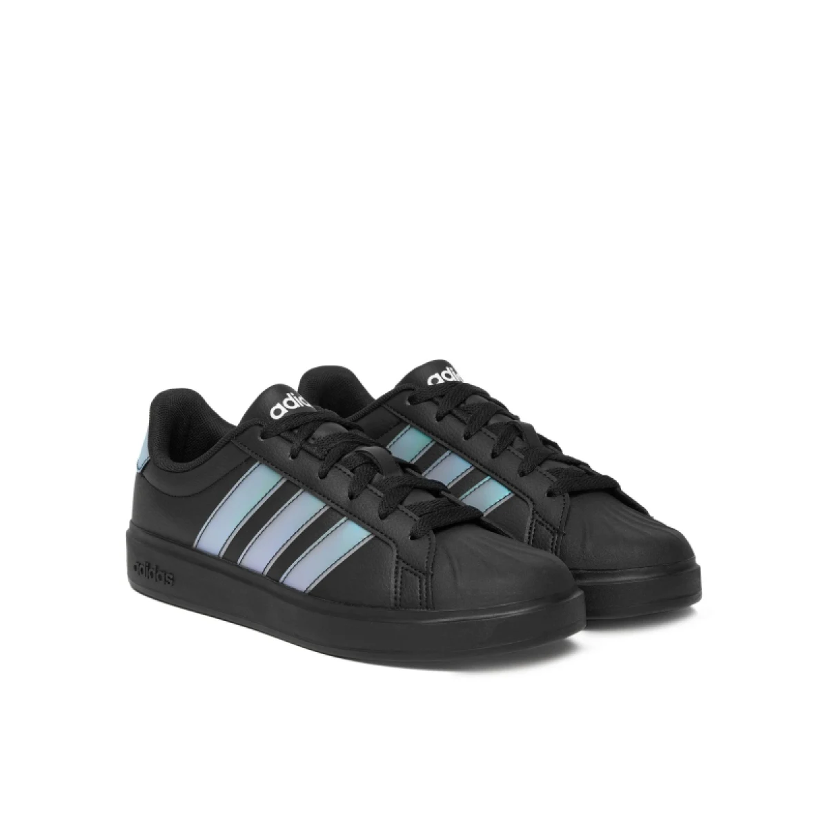Dievčenská rekreačná obuv ADIDAS Streettalk Jr core black iridescent cloud white · záber 2