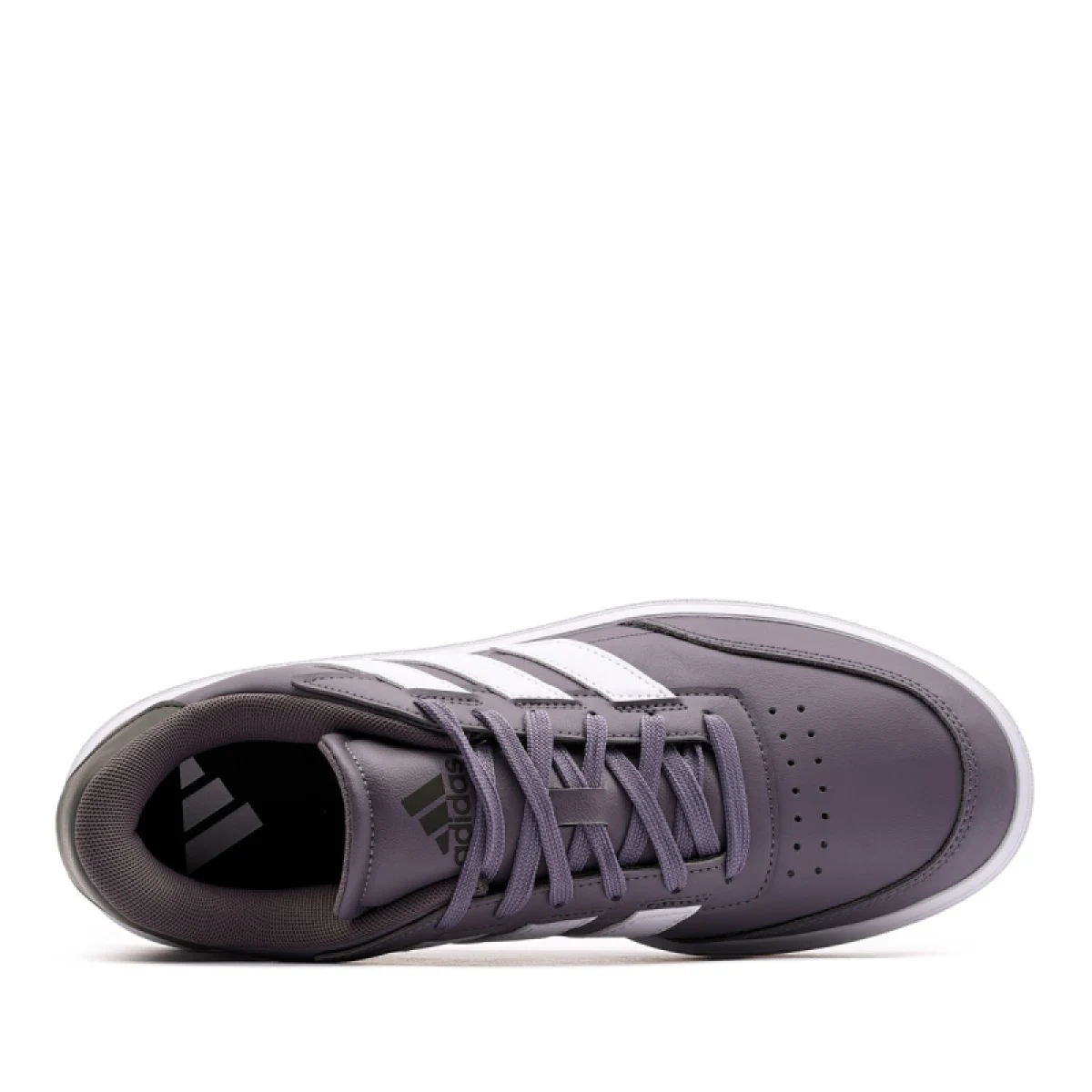 Pánska rekreačná obuv ADIDAS Courtblock M trace grey cloud white shadow olive · záber 4