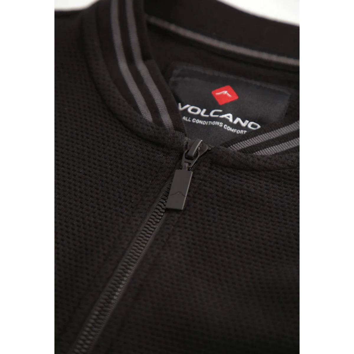 Pánska mikina so zipsom VOLCANO B-EST-700-BLACK · záber 5