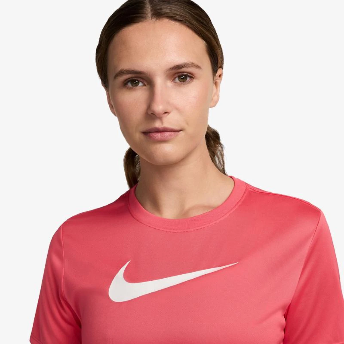 Dámské tréninkové tričko s krátkým rukávem NIKE W NK DF TEE RLGND HBR-629 ASTER PINK · záber 5