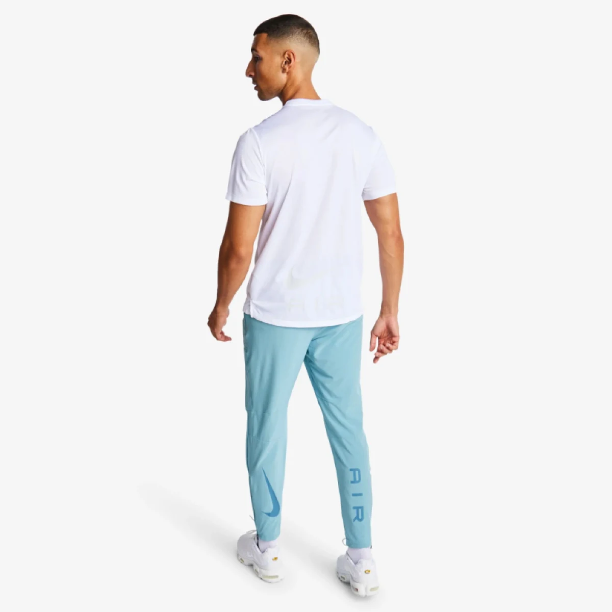 Pánské tréninkové tričko s krátkým rukávem NIKE M NSW SW AIR RUN TEE-100 WHITE · záber 4