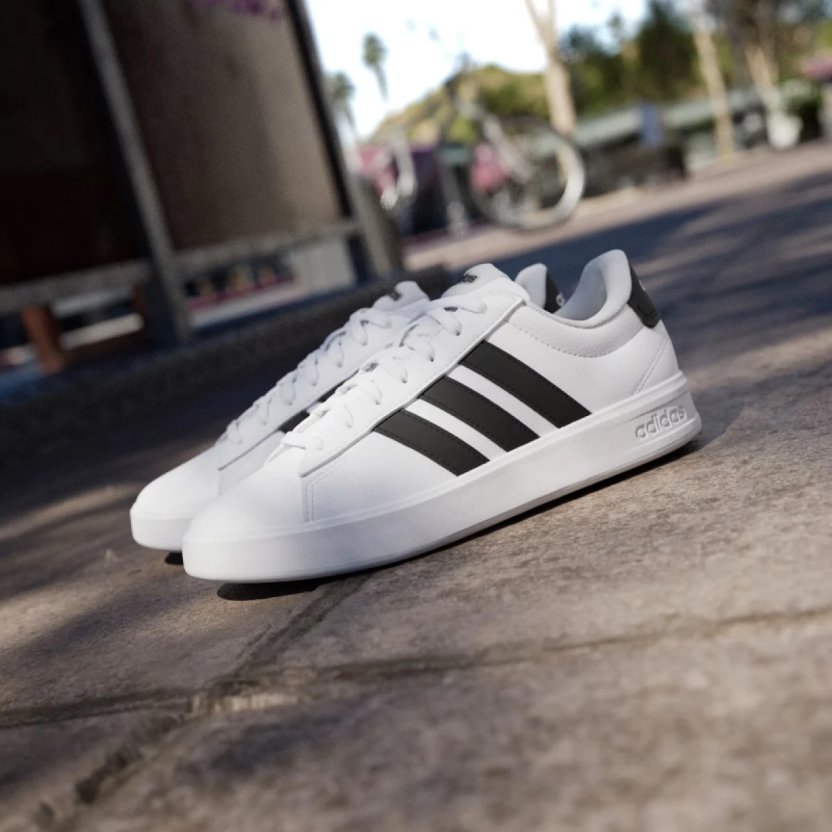Dámska rekreačná obuv ADIDAS Grand Court 3.0 W cloud white core black cloud white · záber 5