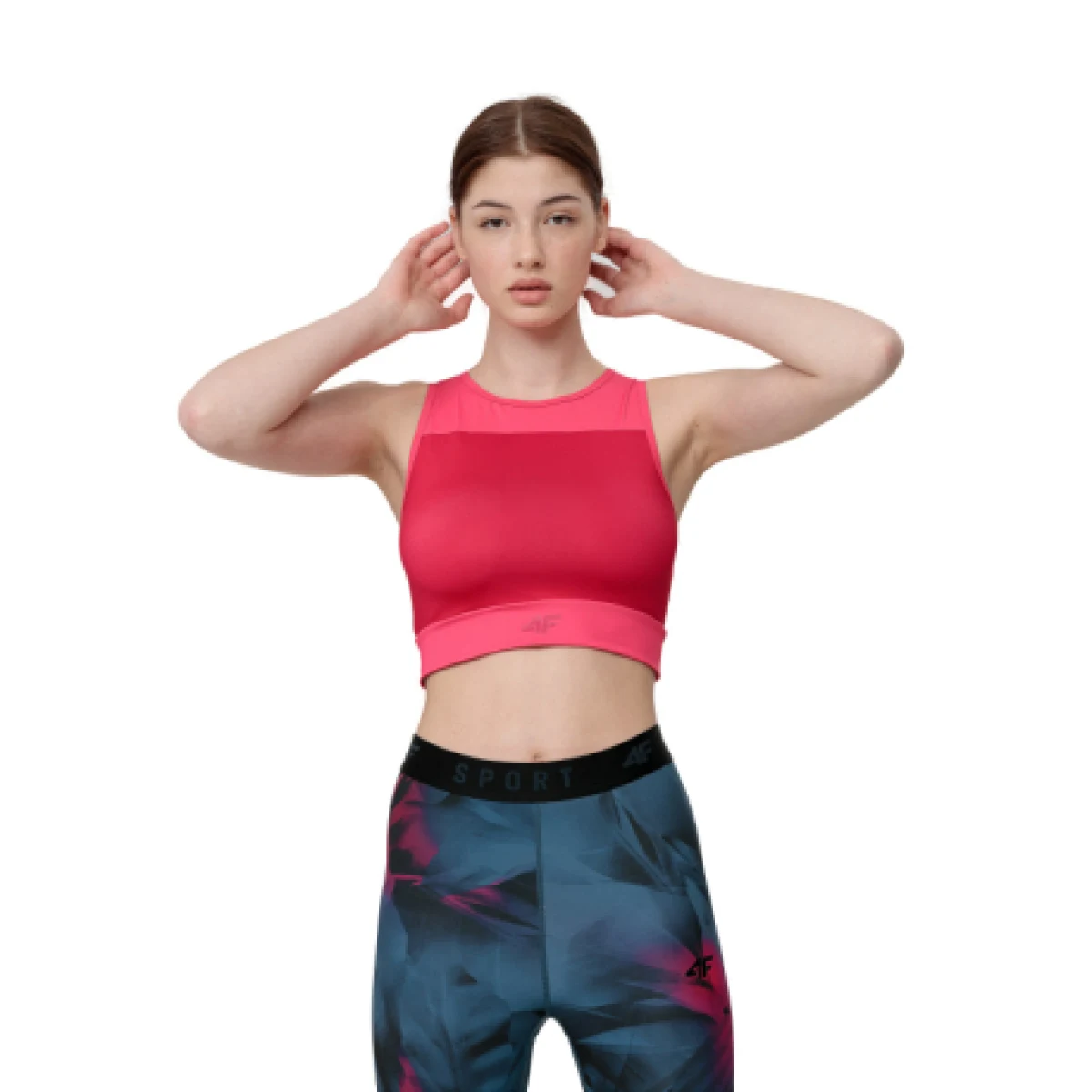 Dámské tréninkové tílko 4F WOMENS FUNCTIONAL T-SHIRT TSDF015-61S-DARK RED · záber 1