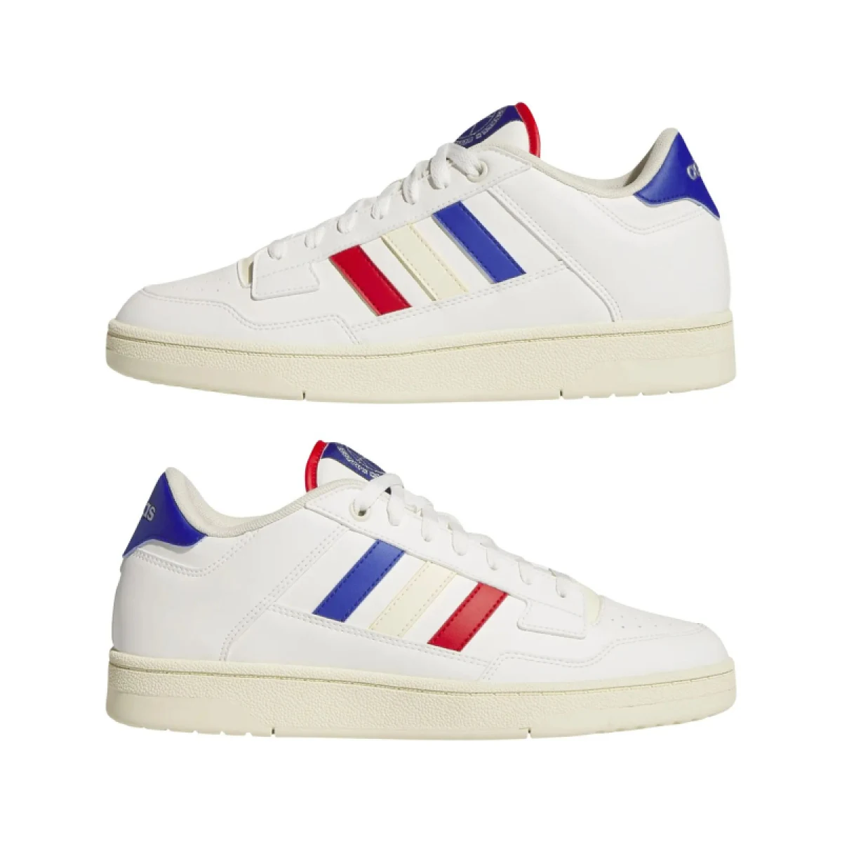 Pánska rekreačná obuv ADIDAS Rapid Court M off white warm vanilla better scarlet · záber 4