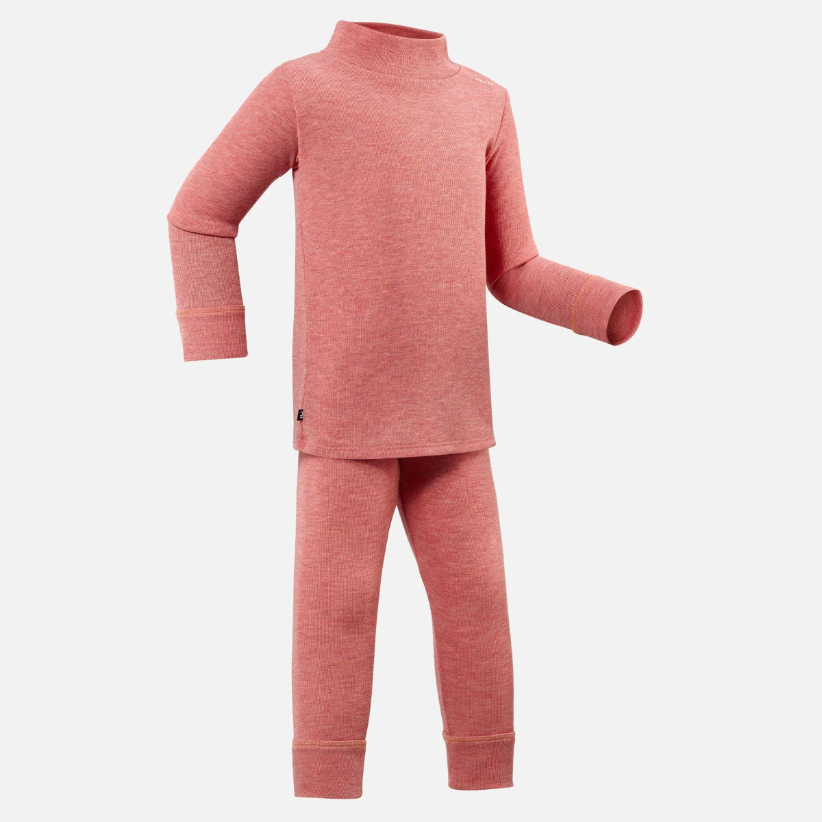 WEDZE Detské spodné termolegíny Warm na lyžovanie ružové 12-18 m (73-81 cm) · záber 2