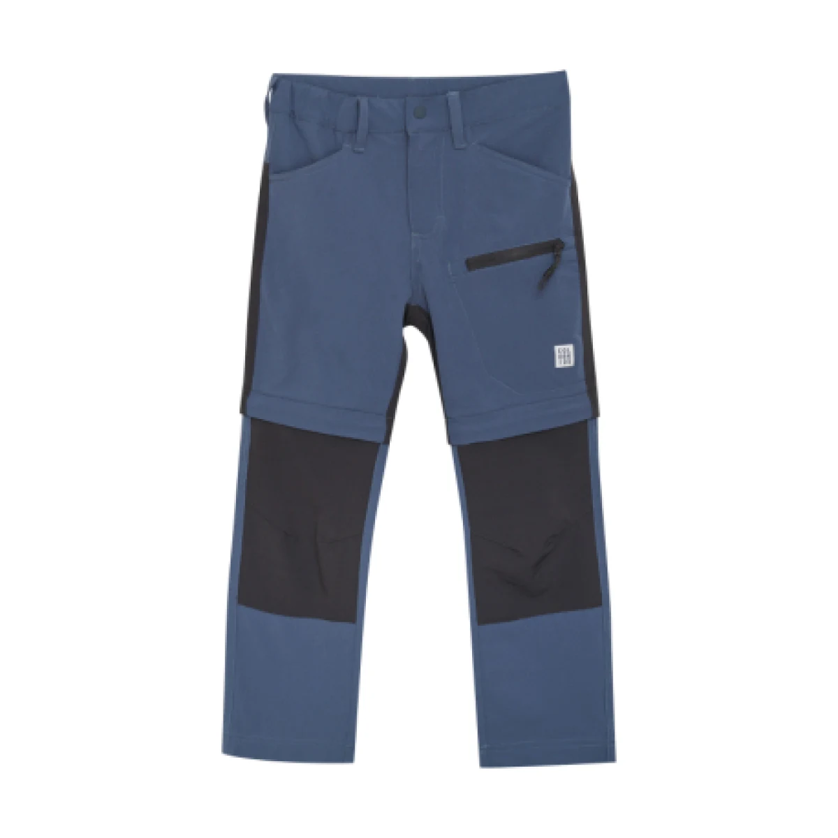 Gyerek túranadrágok COLOR KIDS Soft Pants Stretch W. Zip Off, vintage indigo · záber 1