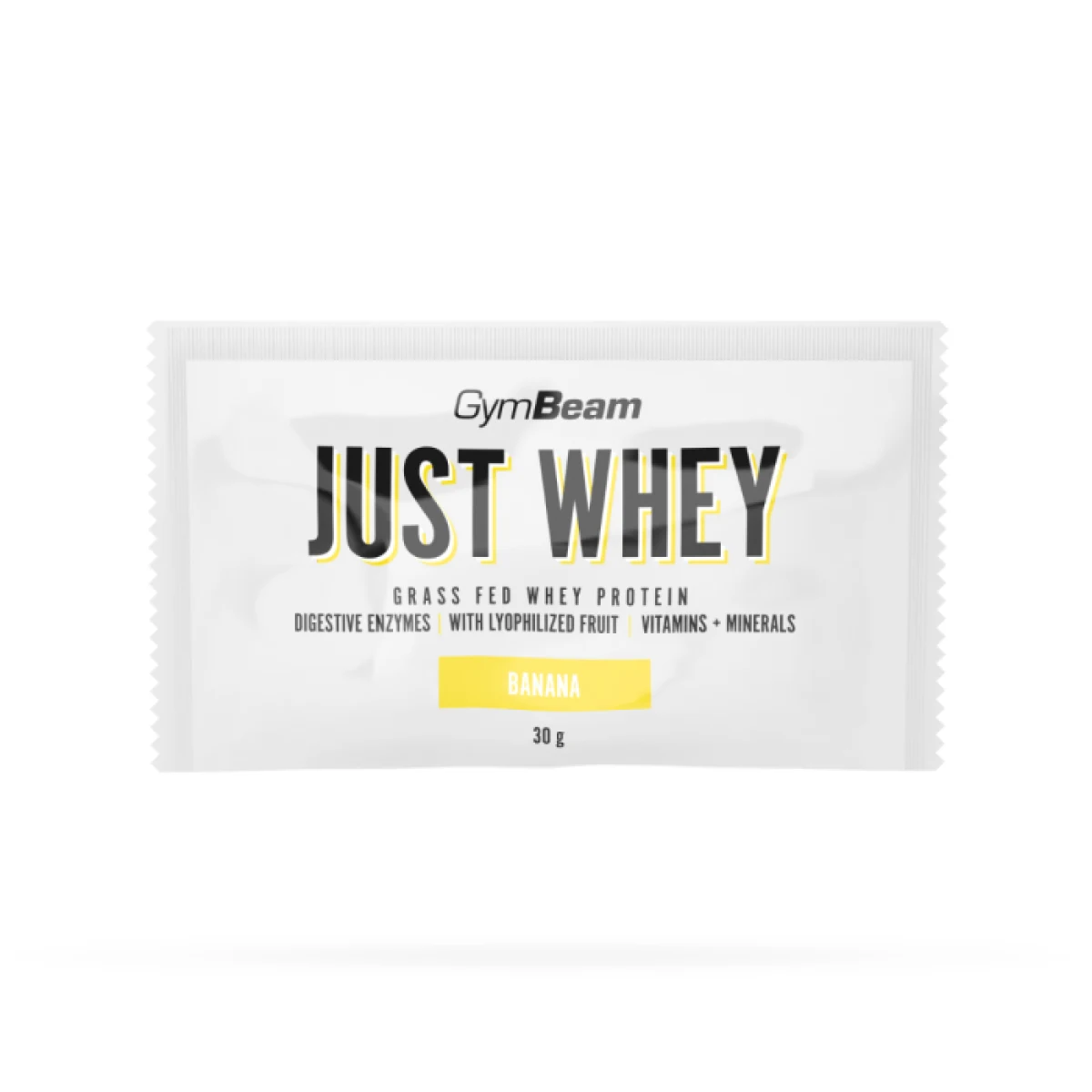 Мостра Just Whey - GymBeam - Вкус: Банан | Тегло: 0,03 g | Опаковка: 400 · záber 1