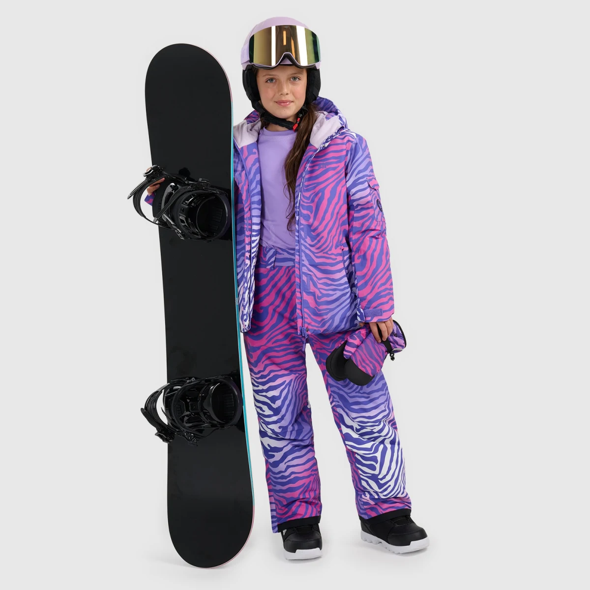Dívčí snowboardová bunda membrána 8000 - multicolor · záber 2