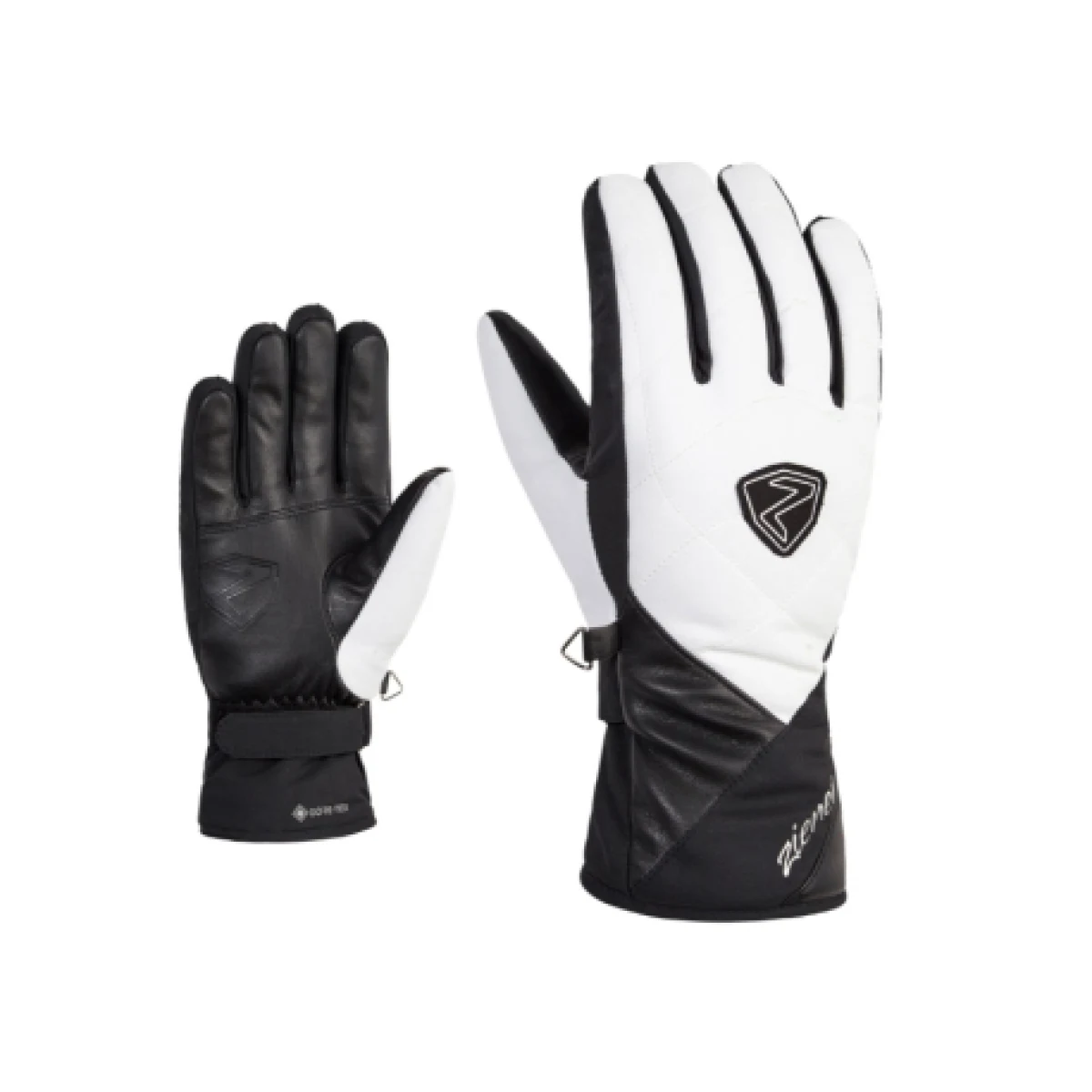 Dámské lyžařské rukavice ZIENER KAMEA GTX-801198-112-white back · záber 1
