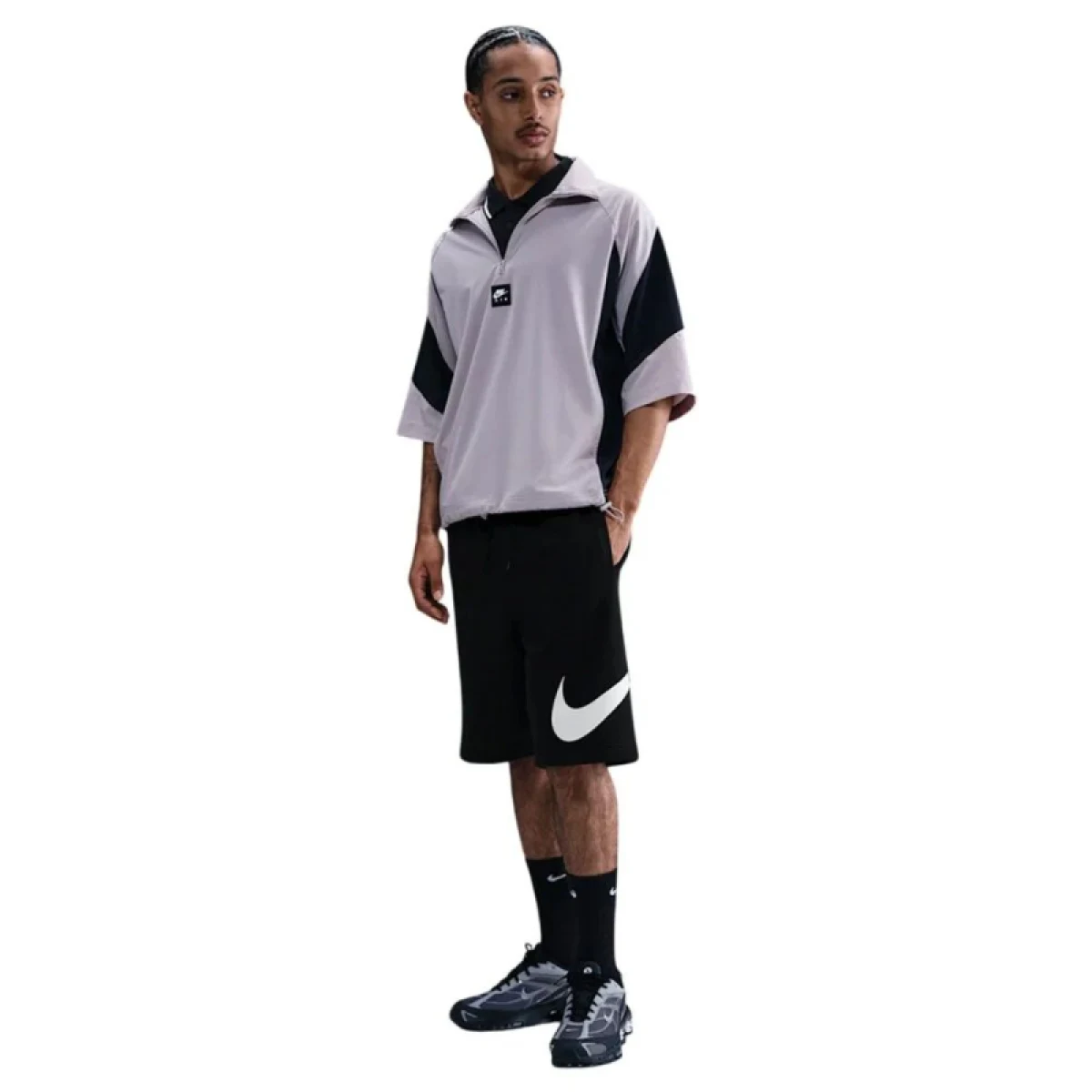Pánske teplákové kraťasy NIKE M NK CLUB BB SHORT GX BLACK BLACK WHITE · záber 3