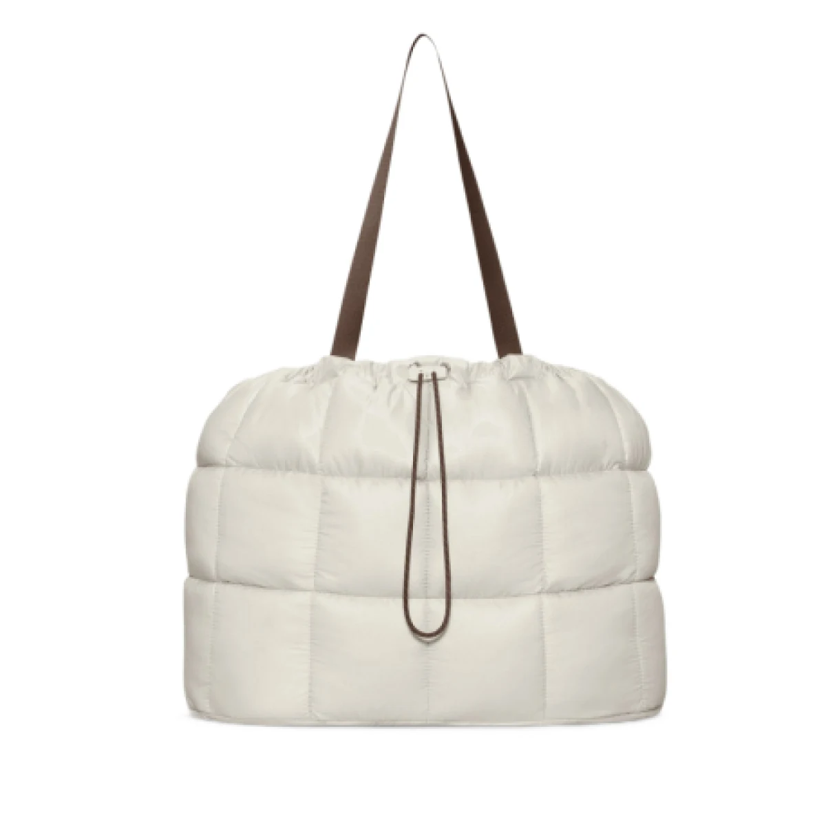 Dámska taška cez rameno NIKE Puffle Tote Bag 2.0 light bone mink brown sail · záber 1