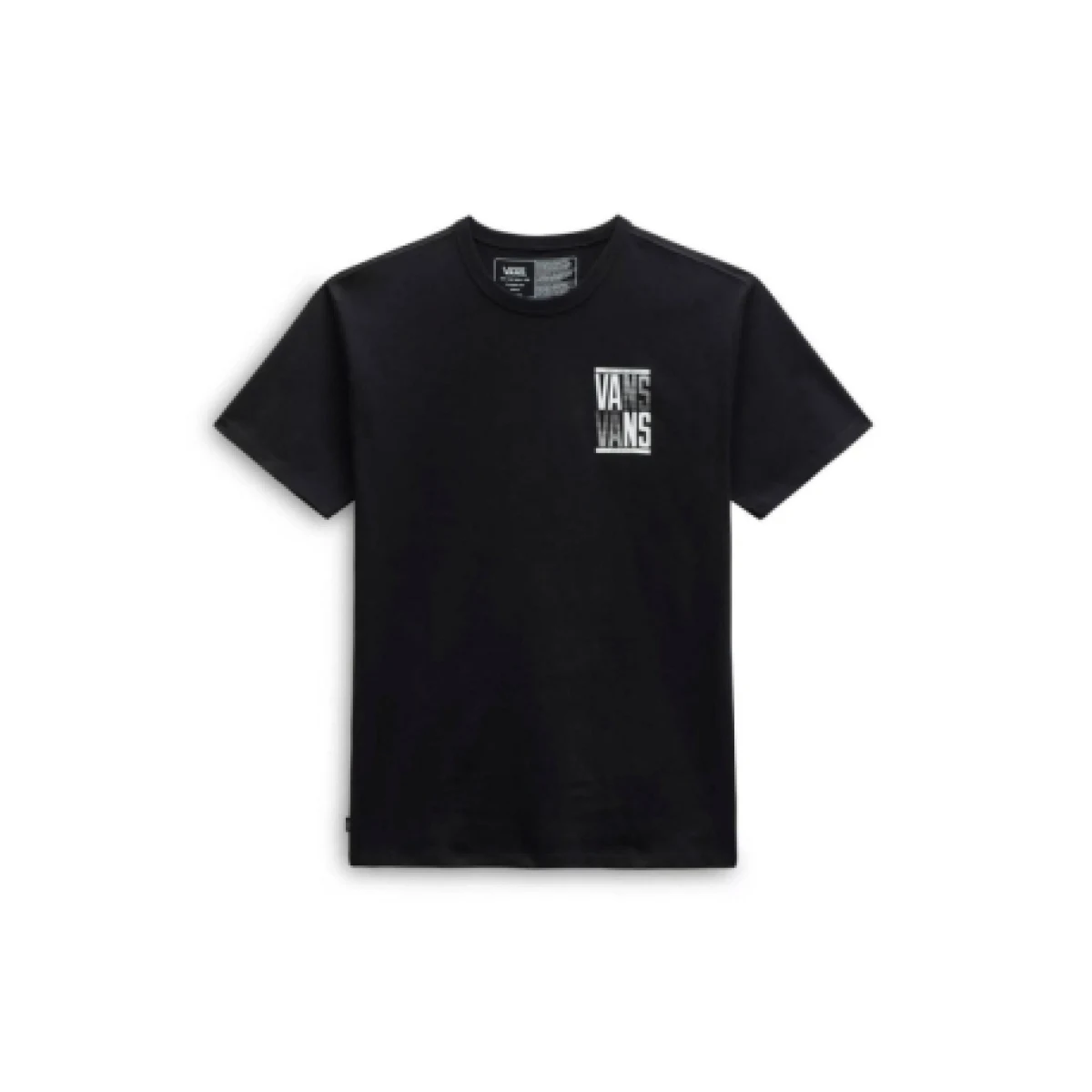 Pánské tričko s krátkým rukávem VANS OFF THE WALL STACKED TYPED SS TEE-BLACK · záber 1