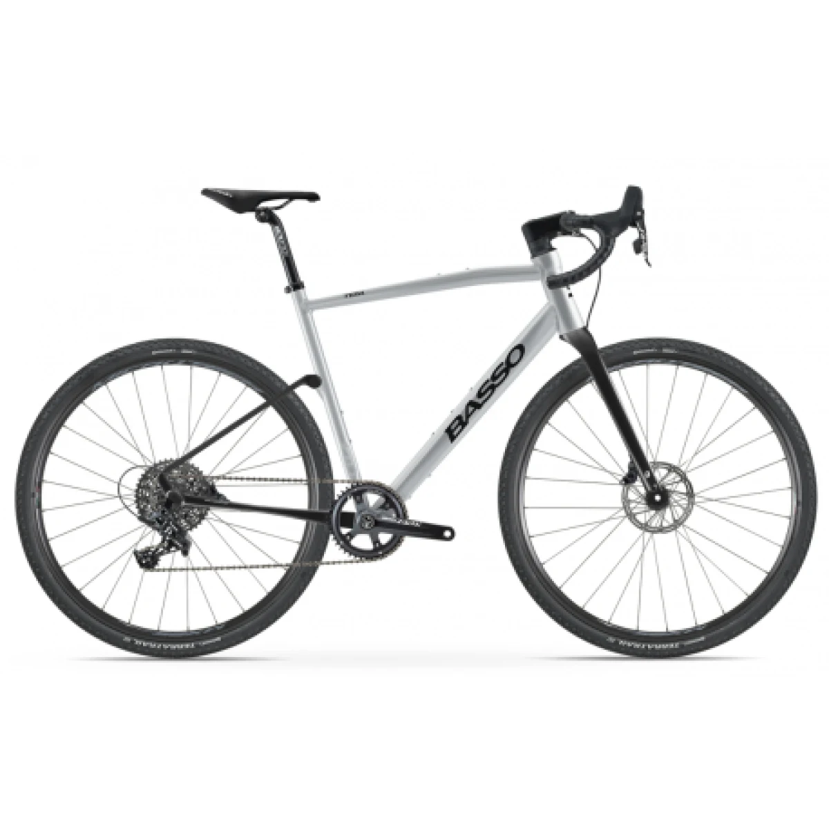 Gravel kolo BASSO Tera, silver, Sram Apex, Microtech MX25 · záber 1