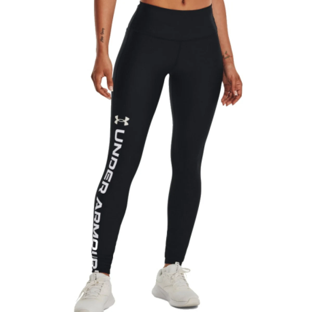 Dámské kompresní legíny UNDER ARMOUR Armour Branded Legging-BLK-1376327-001 · záber 1