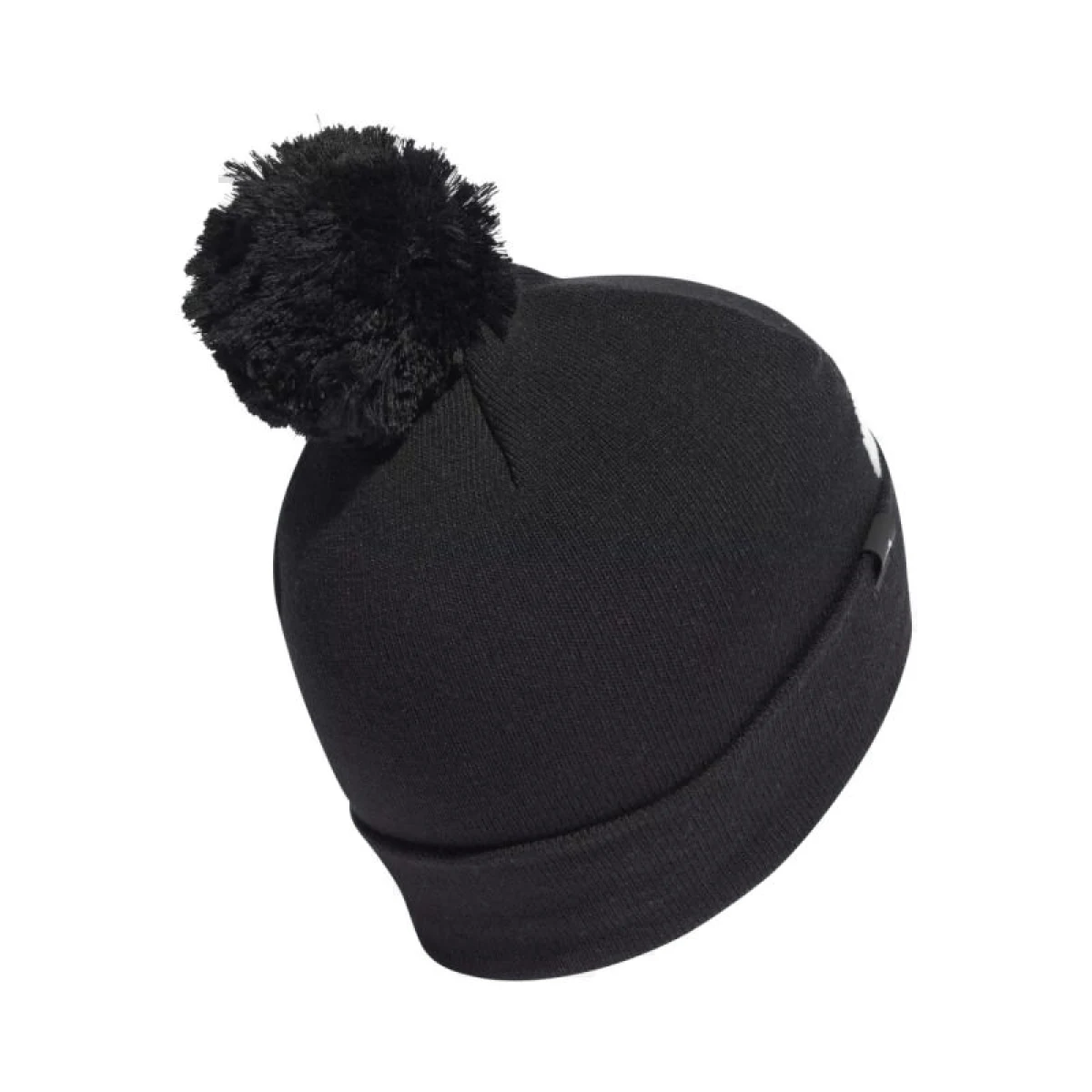 Dámská zimní čepice ADIDAS POMPOM BEANIE BLACK WHITE · záber 2