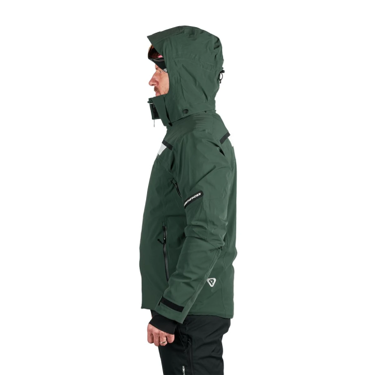 Pánská lyžařská bunda NORTHFINDER VOLOS-550blackdarkgreen · záber 4