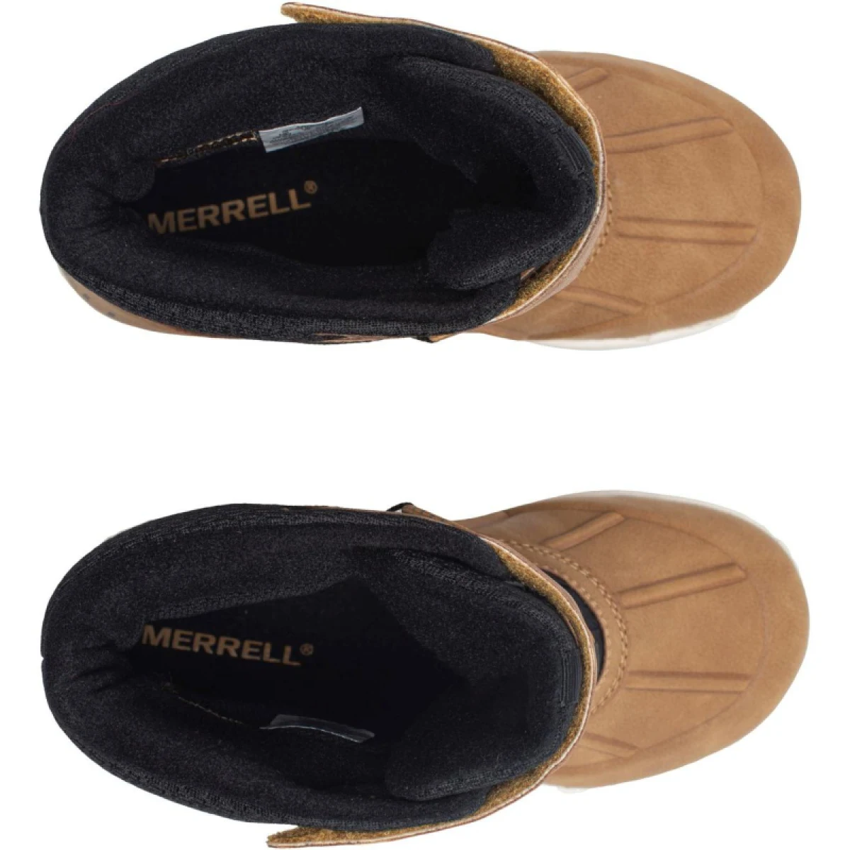 Detské vysoké zimné topánky MERRELL Snow Bank 5.0 WTRPF K wheat black · záber 4