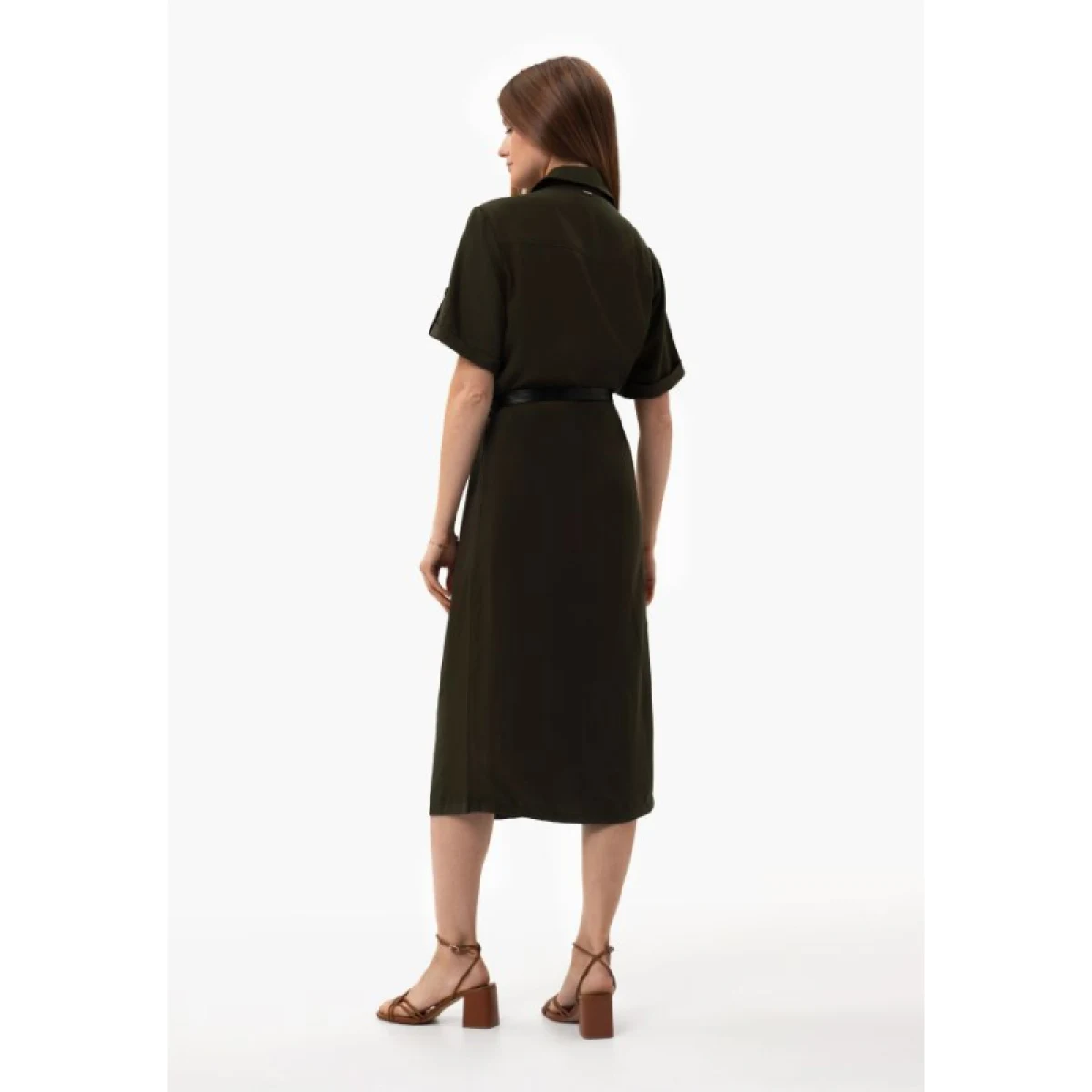 Dámské šaty VOLCANO HANA-302-KHAKI · záber 4