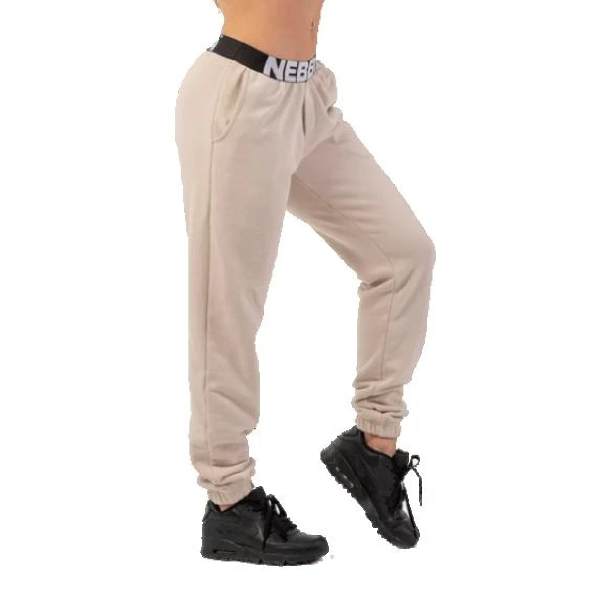 Nebbia Tepláky Iconic s elastickým pasem NEBBIA 408 - Velikost: XS | Barva: Čierna · záber 1