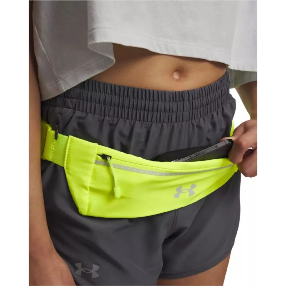 Ľadvinka na beh UNDER ARMOUR UA Velociti Run Belt-YLW · záber 3
