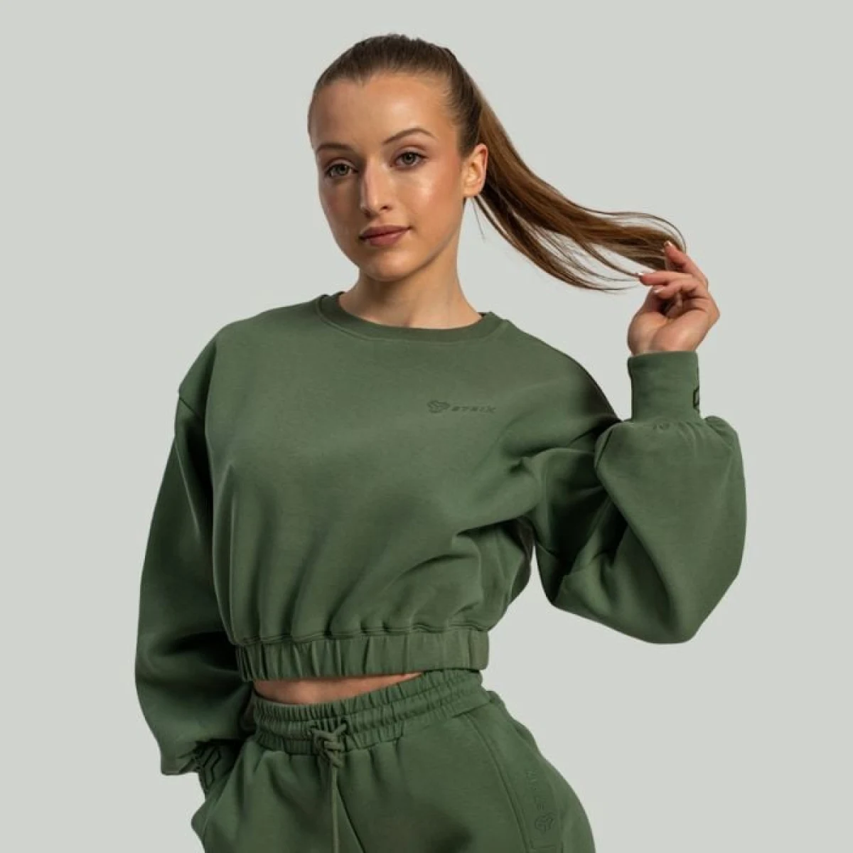 STRIX Dámska mikina Lunar Cropped Cedar Green XLXL · záber 1