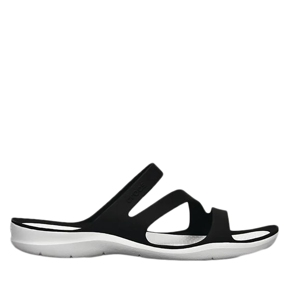 Dámské pantofle (plážová obuv) CROCS Swiftwater Sandal W black white · záber 2