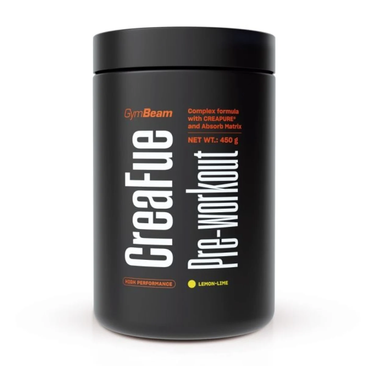 GymBeam CreaFue Pre-workout citrón limetka · záber 1