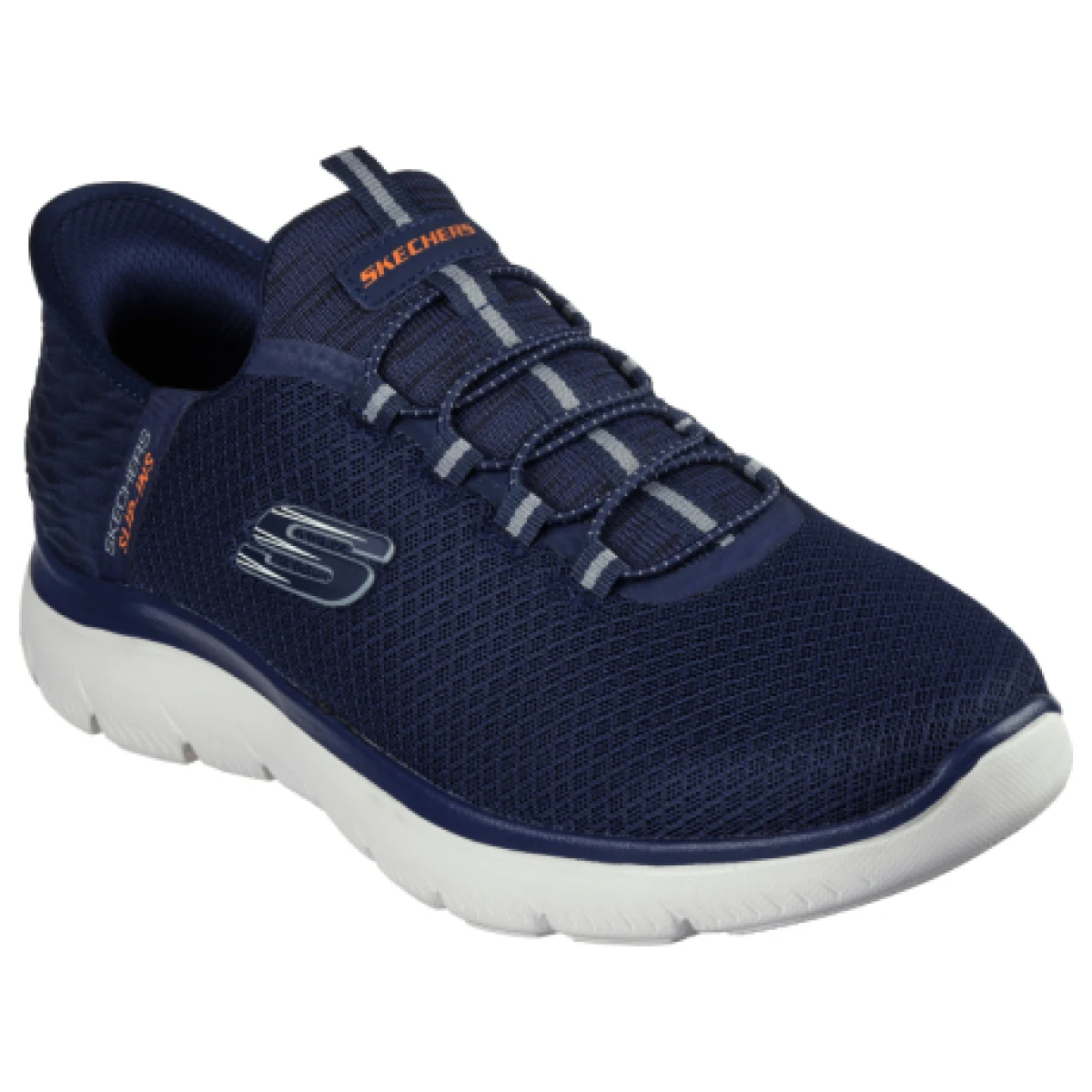 Pánská rekreační obuv SKECHERS Summits High Range Slip-Ins M navy white · záber 1