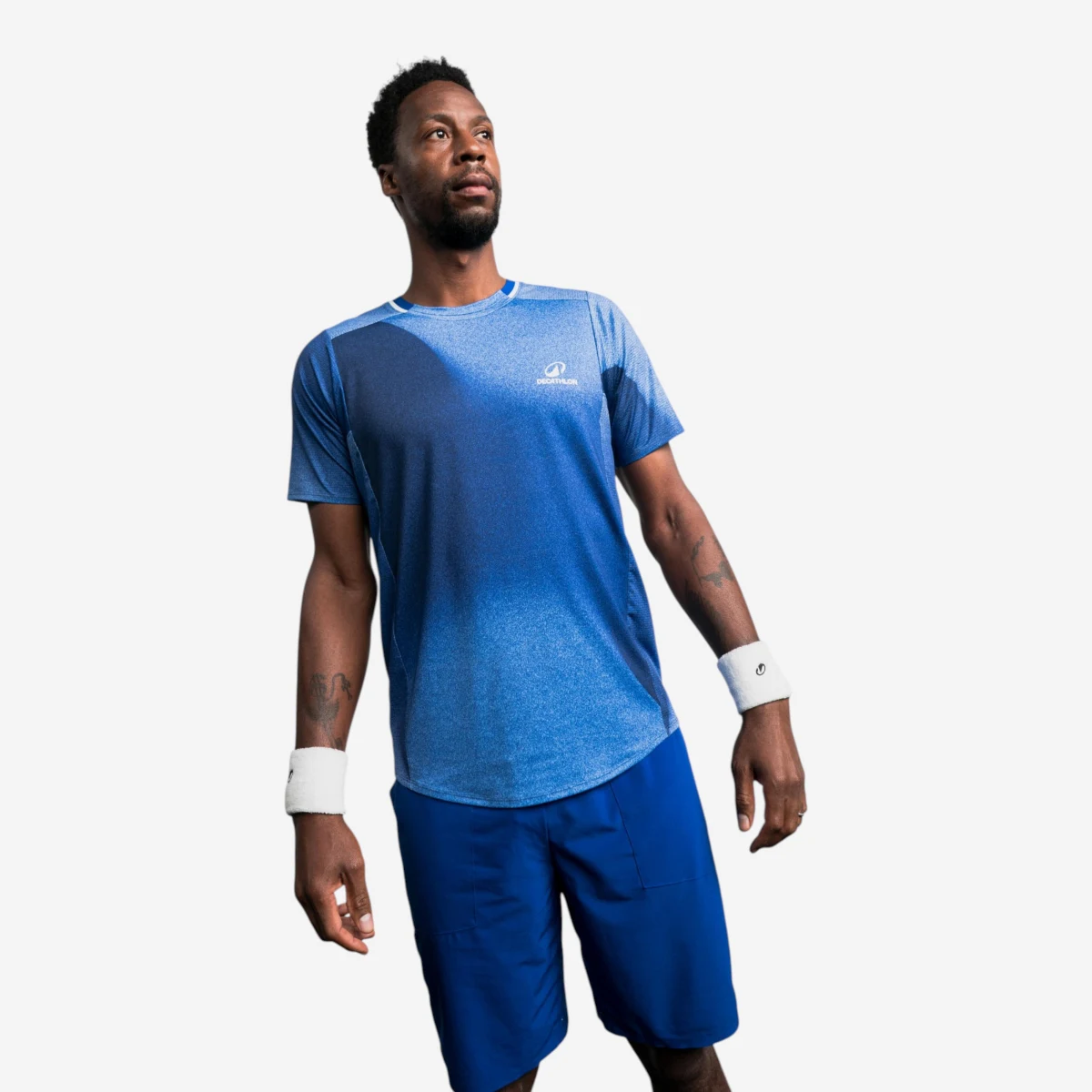 KUIKMA Pánske tenisové tričko Dry lim. edícia Gael Monfils modré L · záber 1