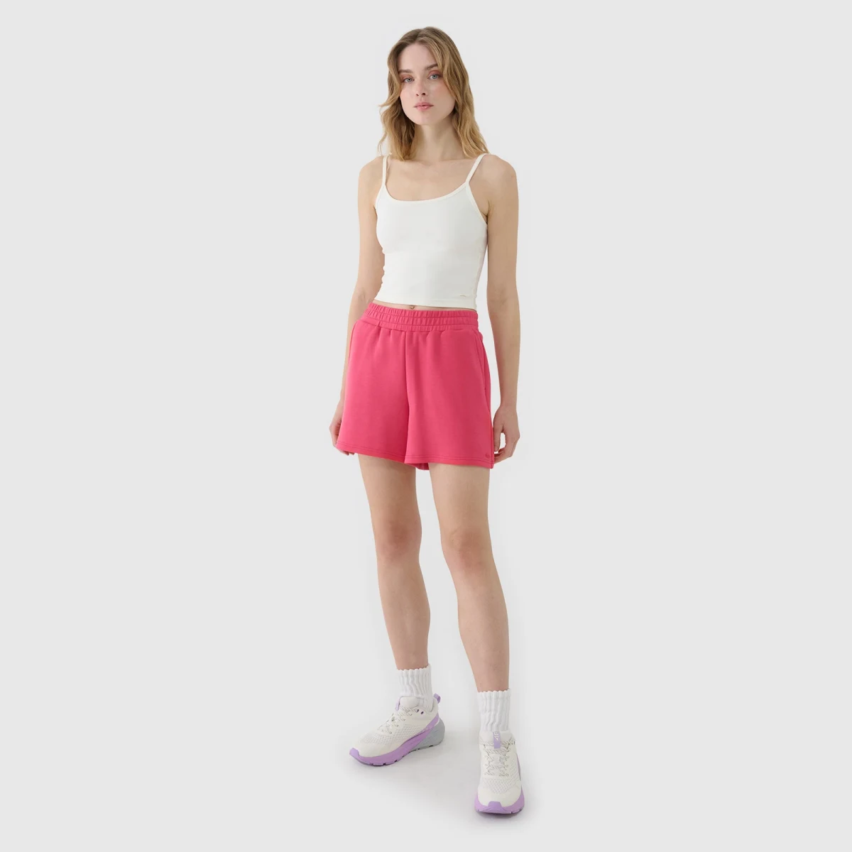 Dámské teplákové šortky s modálem - růžové · záber 1