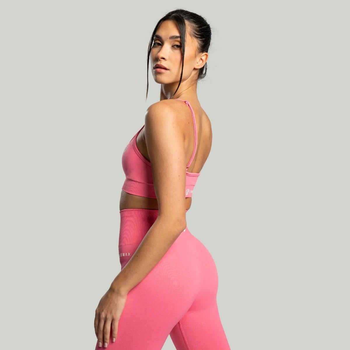 STRIX Sportovní podprsenka Seamless String Sorbet - Velikost: XS | Barva: Ružová | Hmotnost: 0,08396 kg | Balení: 115 · záber 4