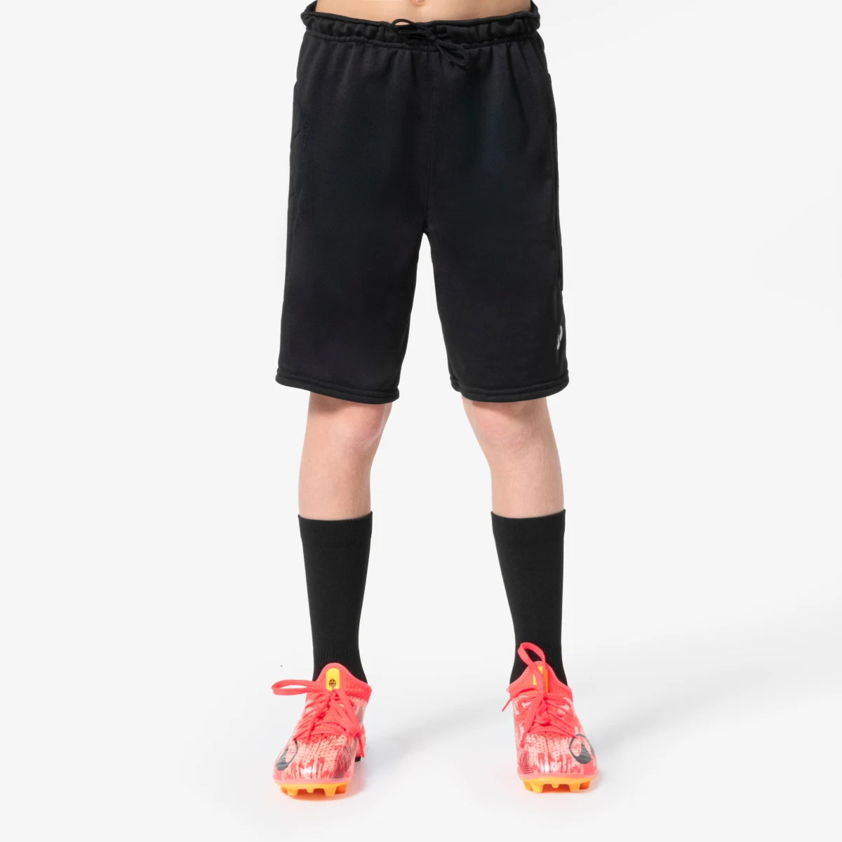 KIPSTA Detské brankárske šortky F100 čierne 5-6 r (113-122 cm) · záber 1
