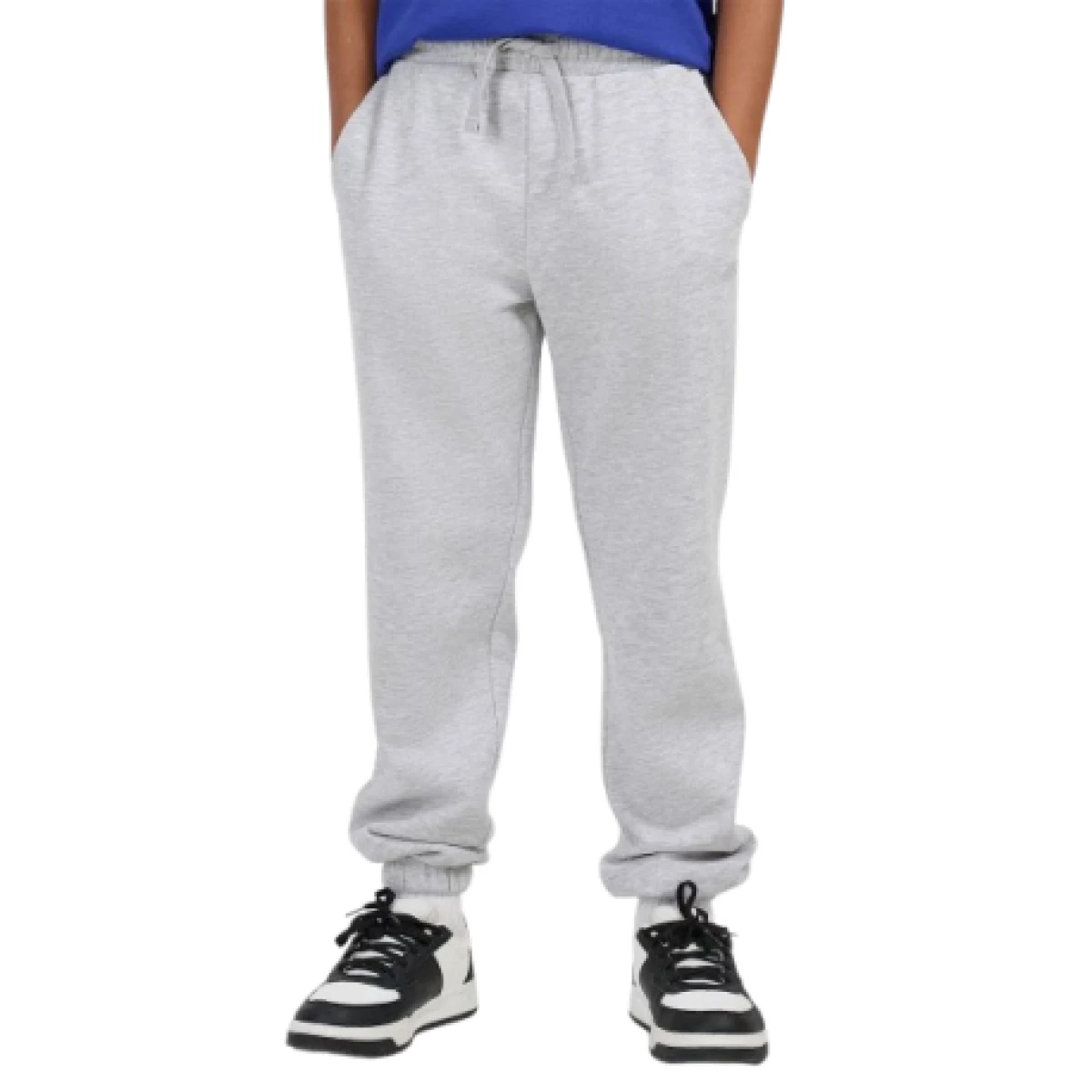 Chlapčenské tepláky 4F JUNIOR TROUSERS CAS M1188-25M-GREY MELANGE · záber 1