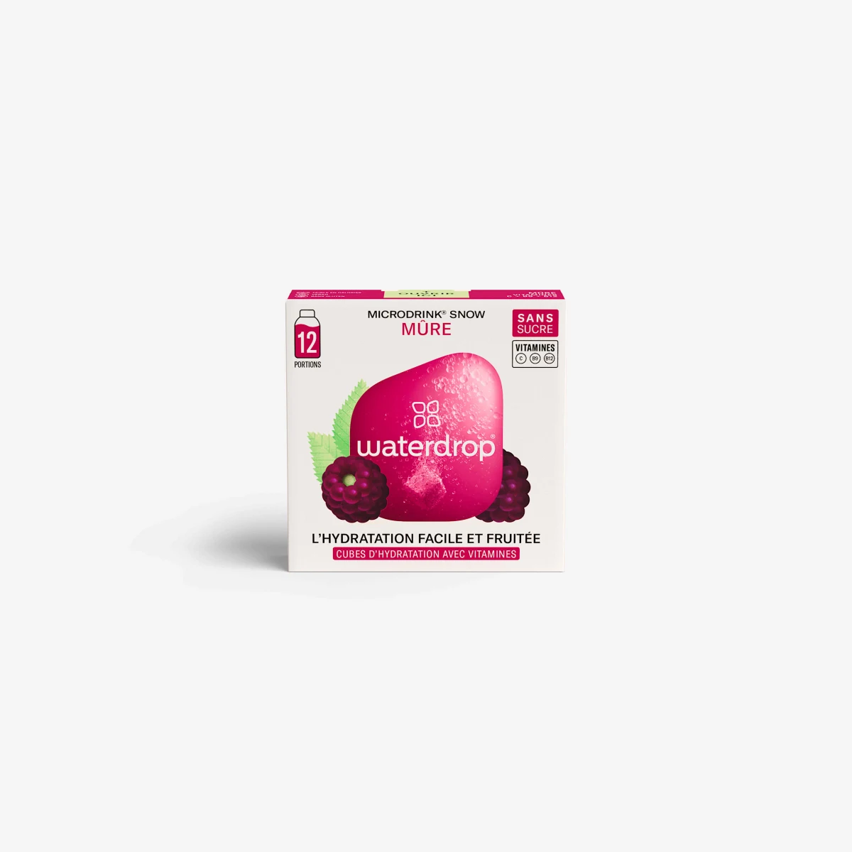 WATERDROP Waterdrop rozpustné kocky s príchuťou černíc 12 x 500 ml bez · záber 1
