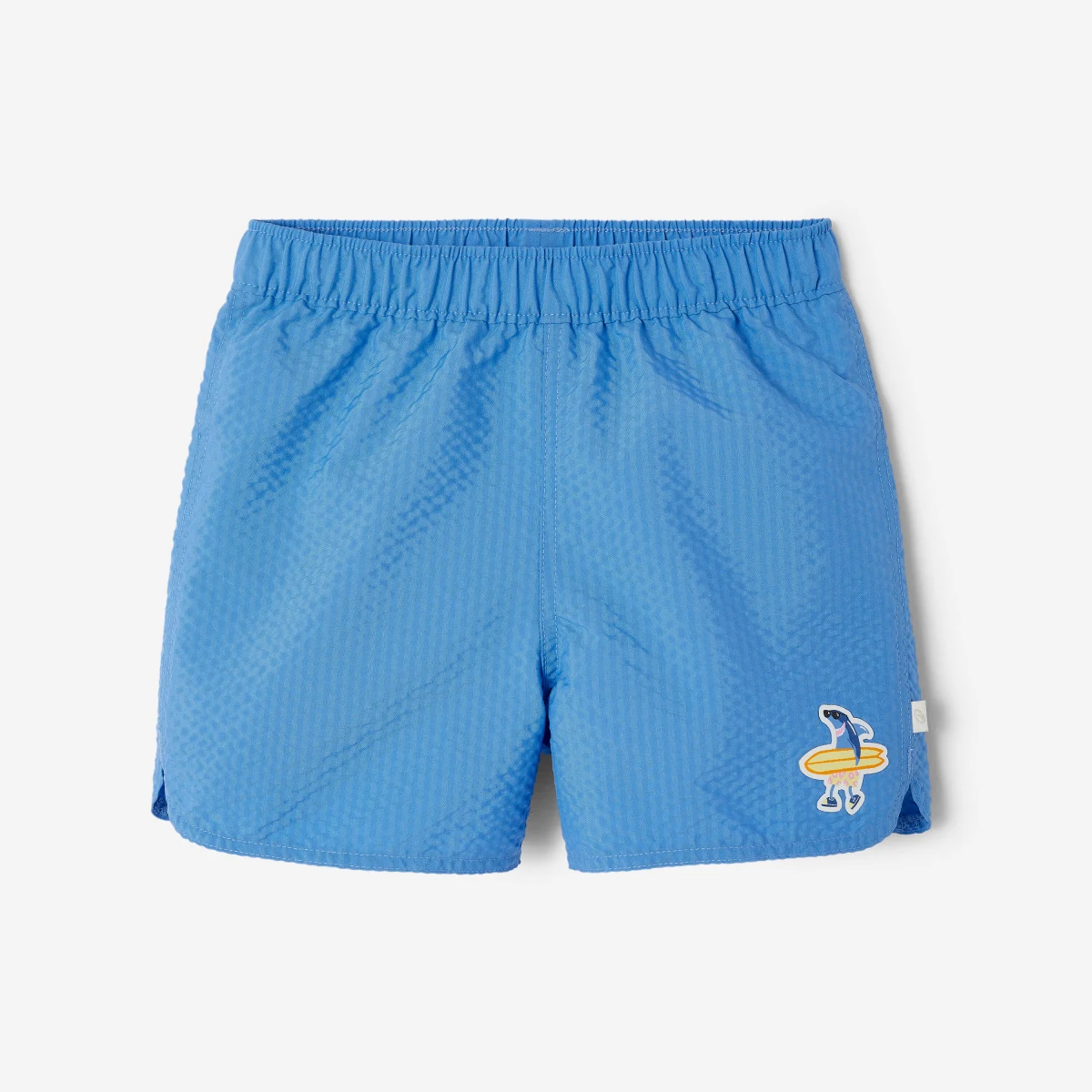 DECATHLON Detské šortkové plavky Brom Shark modré 3-4 r (96-102 cm) · záber 1