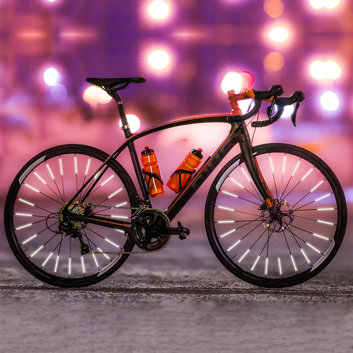 BÜCHEL Odrazové sklíčka 3M na kolesá bicykla (36 ks) bez · záber 2